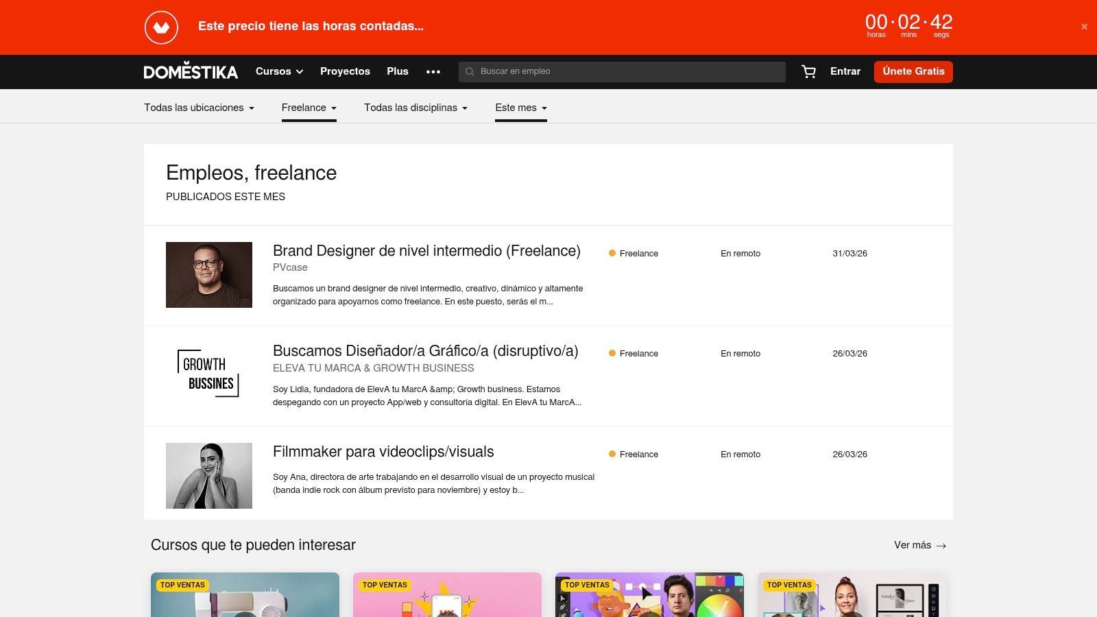 Domestika Jobs (freelance)