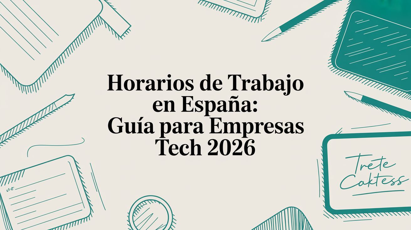 Horarios de trabajo en España: Guía para empresas tech 2026